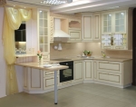 Кухня со стразами классическая