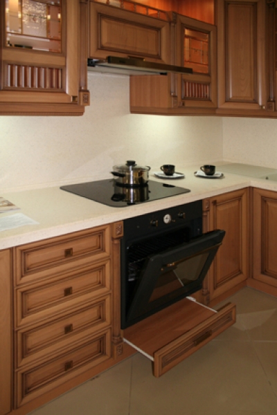 Кухня шпон дерева